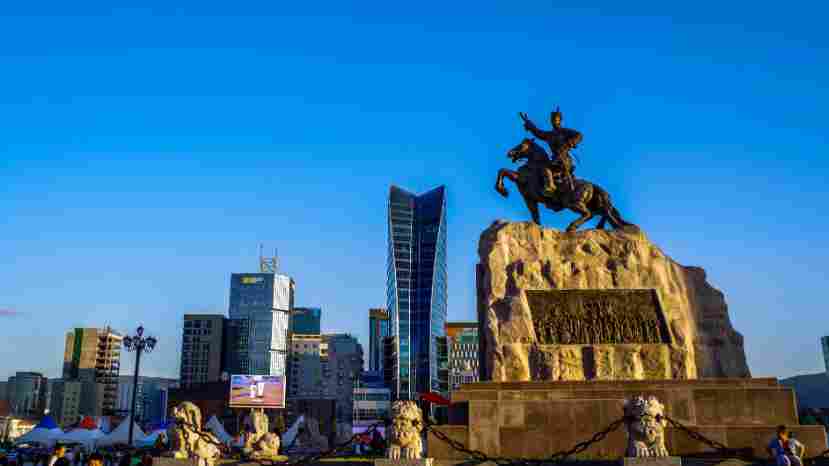 Skyline und moderne Architektur von Ulaanbaatar, Mongolei
